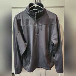 White Bear Men's Charcoal Quarter-Zip Fleece